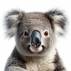 A friendly Koala (Phascolarctos cinereus) offering a smile.