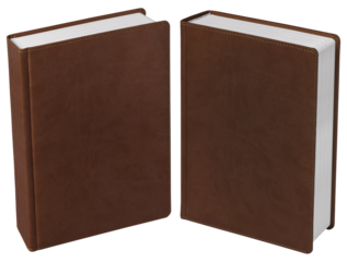blank book hardcover mockup perspective view
