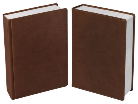 blank book hardcover mockup perspective view