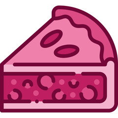 blueberry pie two tone icon