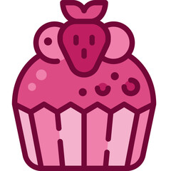 cupcake two tone icon