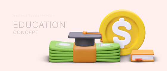 Financial educational programs. Budget planning. Personal savings, loans and deposits. Business accounting. Smart investment. Concept for landing page