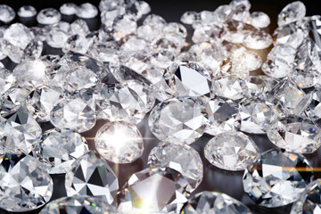 A texture of diamonds on a dark background.