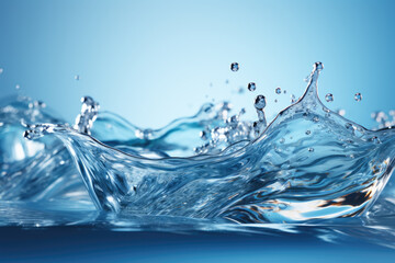 Fototapeta na wymiar Generative AI - Serene Reflections: Abstract Water Wave Background, Captivating and Tranquil