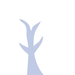 Hand Drawn Winter Tree Wtihout Leaves