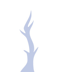 Obraz premium Hand Drawn Winter Tree Wtihout Leaves