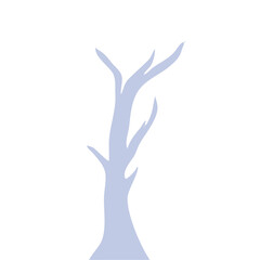 Fototapeta premium Hand Drawn Winter Tree Wtihout Leaves