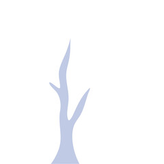 Hand Drawn Winter Tree Wtihout Leaves