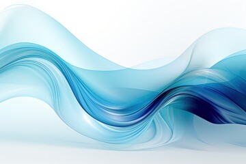 Blue Wave Border Abstract Vector Background