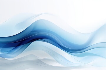 Blue Wave Border Abstract Vector Background