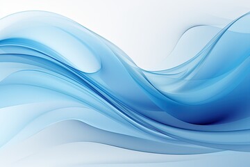 Blue Wave Border Abstract Vector Background