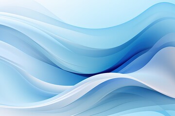 Blue Wave Border Abstract Vector Background