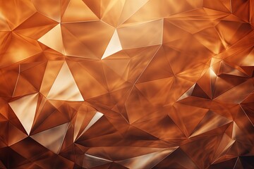 Metallic Low-Poly Abstract Background