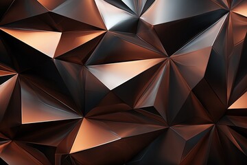 Metallic Low-Poly Abstract Background