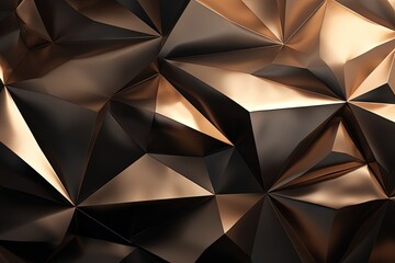Metallic Low-Poly Abstract Background