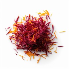 Fototapeta premium Saffron isolated on white background. Generative AI