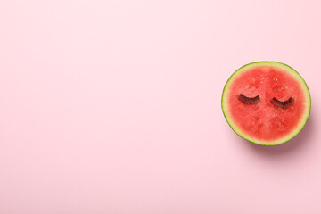 Concept of cosmetic and beauty procedures, watermelon cosmetic