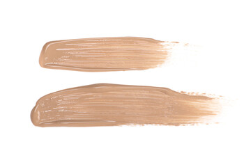 Beige cosmetic foundation make-up cream