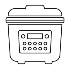 multicooker outline icon