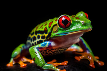 detailed portrait of a wild animal in nature. AI generated