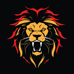 Fototapeta na wymiar Lion Logo for Esport. Lion T-shirt Design. Lion Logo. Lion Sticker