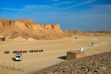 Quad trip on the desert near Marsa Alam, Egipt