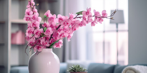 "Pink Flower Vase with Beautiful Blossoms"
"Elegant Pink Flower Vase for Decor"
"Stunning Pink Flower Vase on a Table" I Generated