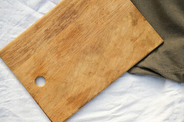 Brown wooden board texture, natural cutting board for kitchen