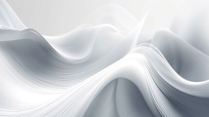 White background paper, 3d render, abstract wallpaper with fold and waves, AI Genrated