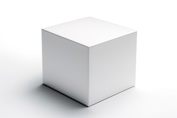 white box on a white background. generated by AI.