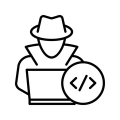 cooding icon flat vecktor trendy popular simple