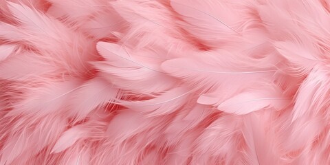 soft pink vintage color trends chicken feather texture made with Generative AI