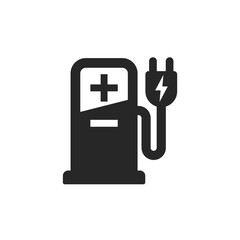 simple electric car charge point logo