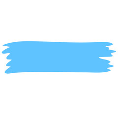 Blue Stroke Splash Brush Stain