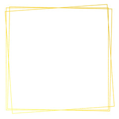 Gold square border