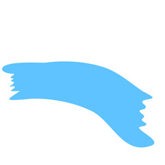 Obraz premium Blue Stroke Splash Brush Stain