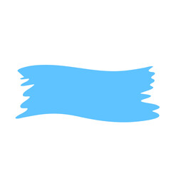 Blue Stroke Splash Brush Stain