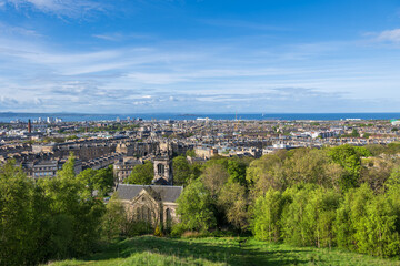 Edinburgh Cityscape With Leith District