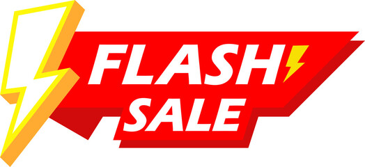 Flash sale promotion banner template design with space.