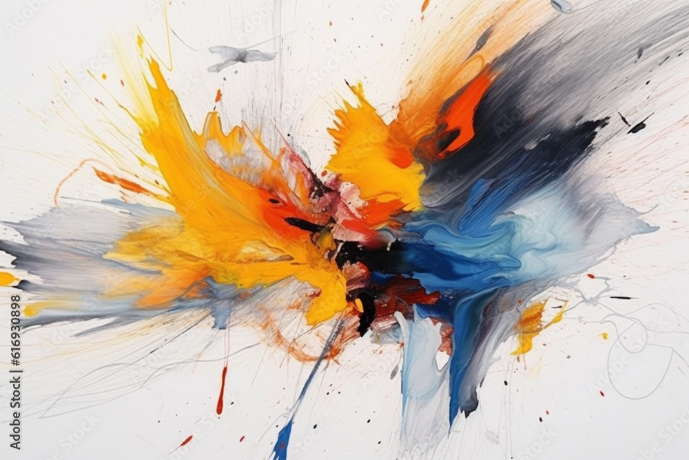 Poster a series of abstract drawings or sketches, capturing the artist's gestural and spontaneous mark-maki