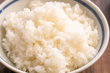 炊き立てご飯　freshly cooked rice