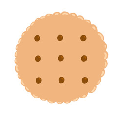 Circle Biscuit Cartoon illustration Biscuit Drawing