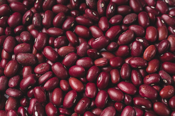 Red kidney beans close up