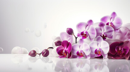 floral background,  beauty and cosmetic product backdrop 