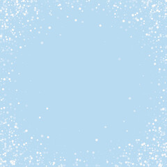 Fototapeta premium Snowy christmas background. Subtle flying snow