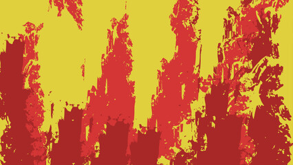 Abstract Bright Red Yellow Grunge Texture Background
