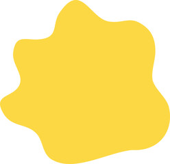 Abstract yellow shape