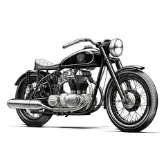 Obraz na płótnie Canvas Set of motorcycle on transparent background