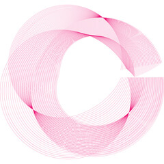 Abstract pink background. Wave element