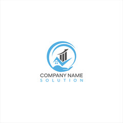 Modern Finance Business Logo. Creative Growth Icon Logo Template